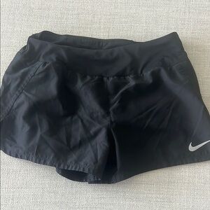 Nike Black Athletic Shorts Lightweight Elastic Waist